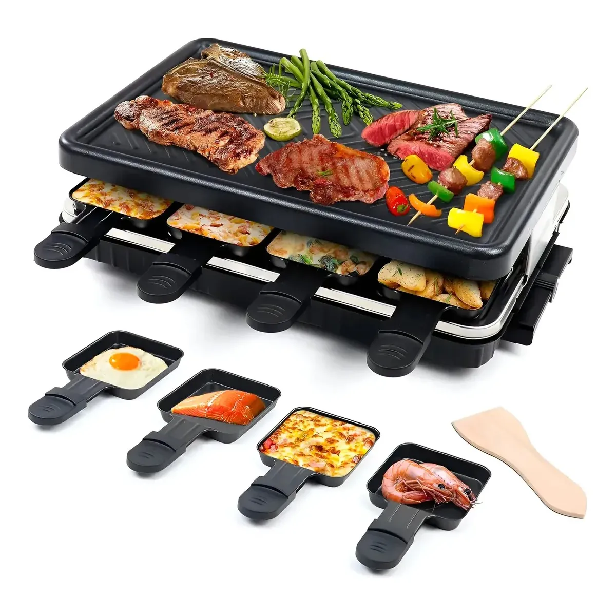 SOKANY - Plancha Eléctrica Multifuncional Sokany 1600w Sk-08139