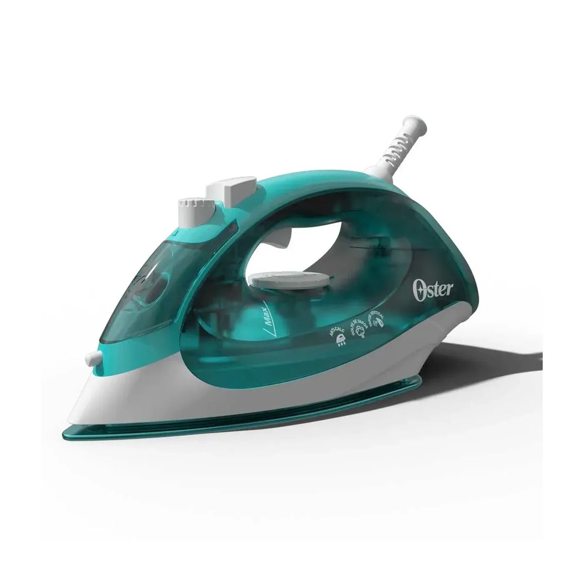 OSTER - Plancha de Ropa OSTER Vapor de Cerámica, Compacta, Turquesa