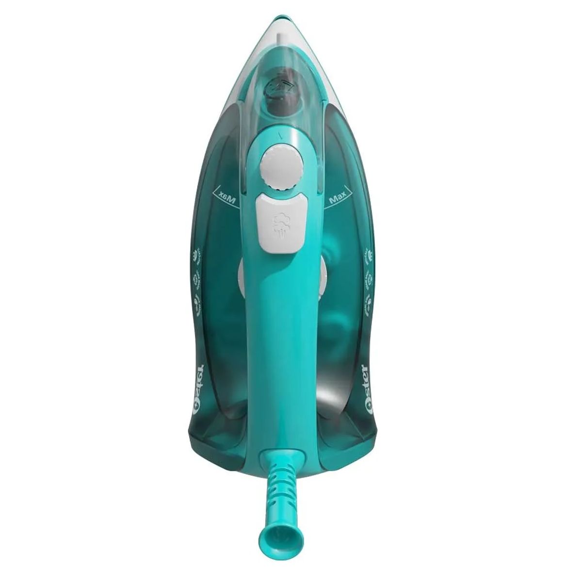 OSTER - Plancha de Ropa OSTER Vapor de Cerámica, Compacta, Turquesa