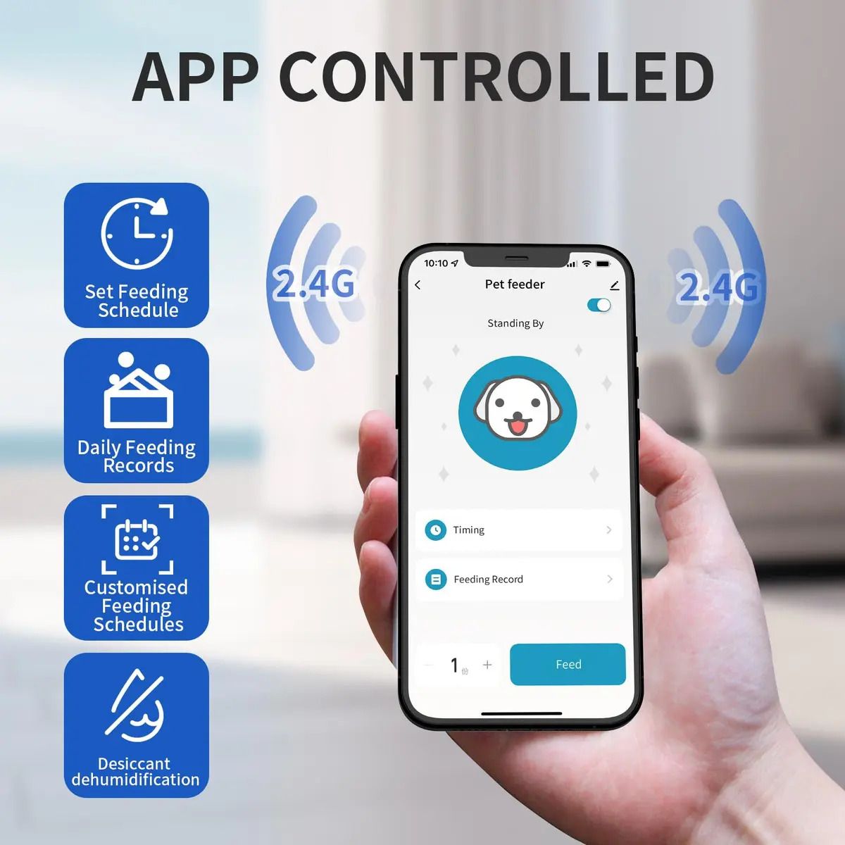 PAPIER - Comedero Automático Inteligente Doble Wi-fi Para gatos y perros