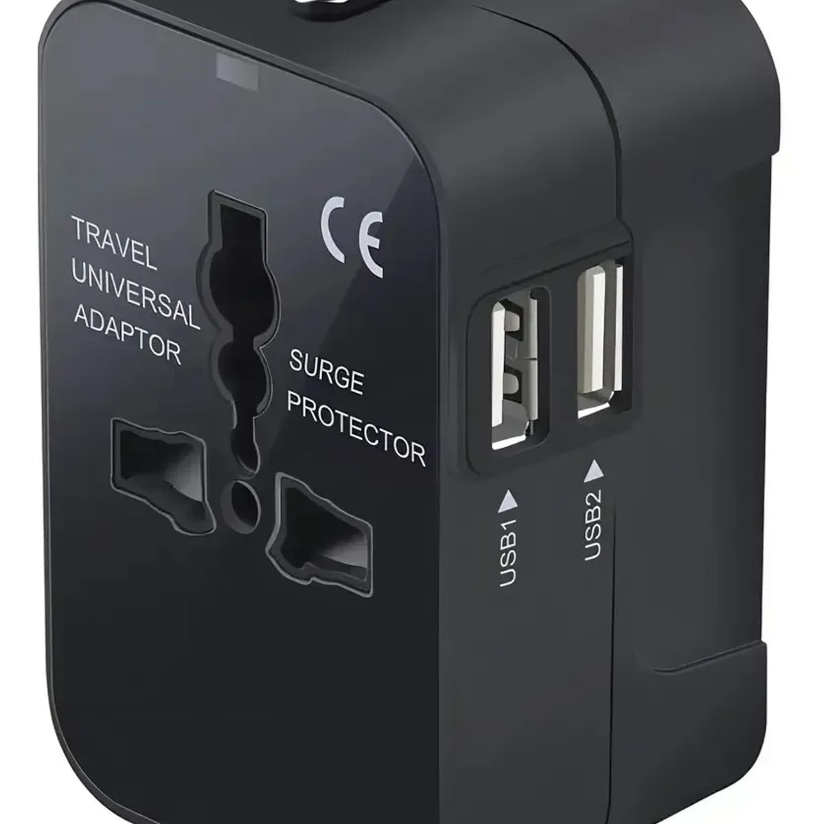 TRAVEL ELITE - Adaptador De Viaje Premium Múltiples Países Con Puertos Adicionales Usb Y Tipo C