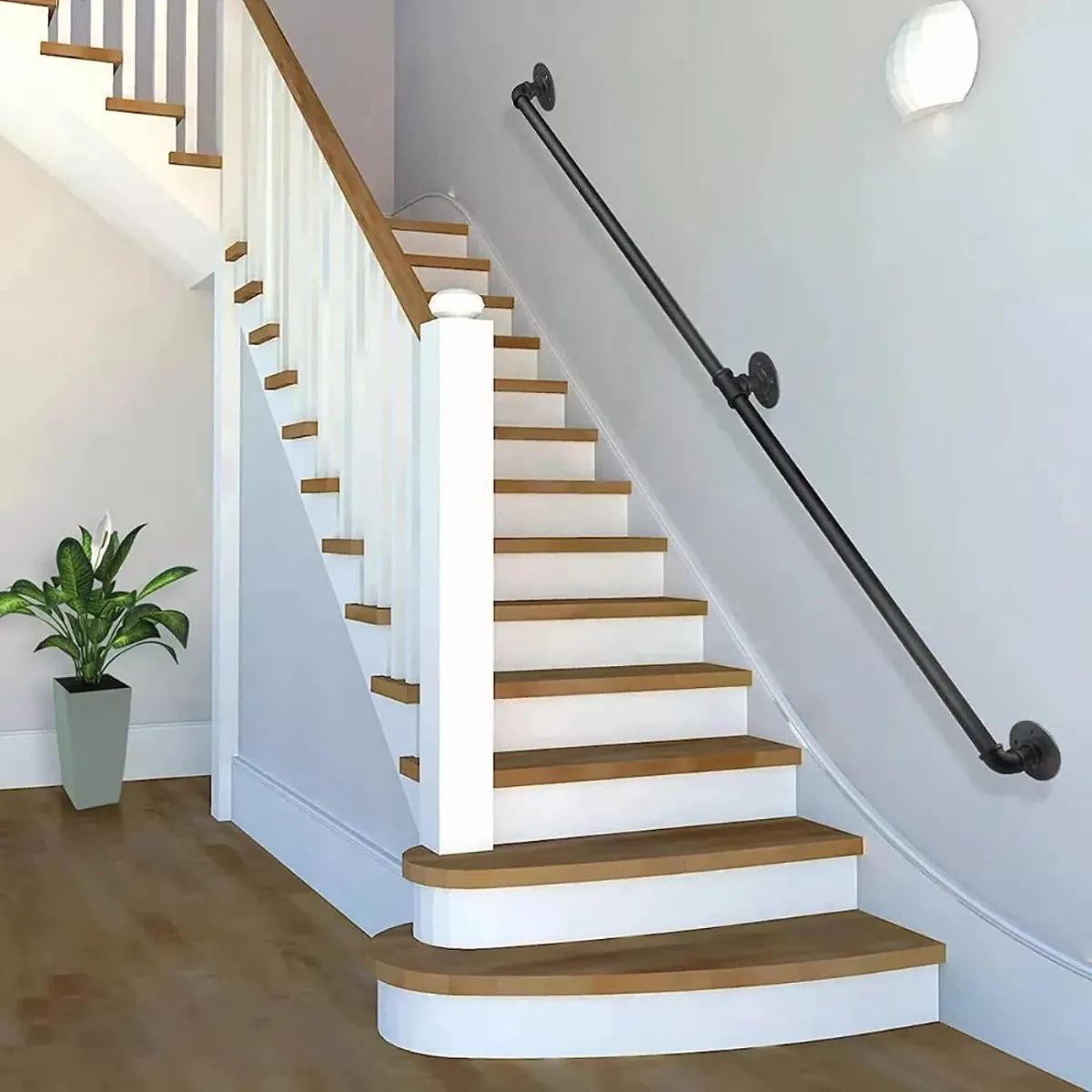 U BUY - Barandal De Pasamanos De Tubo Escaleras Profesionales 3m