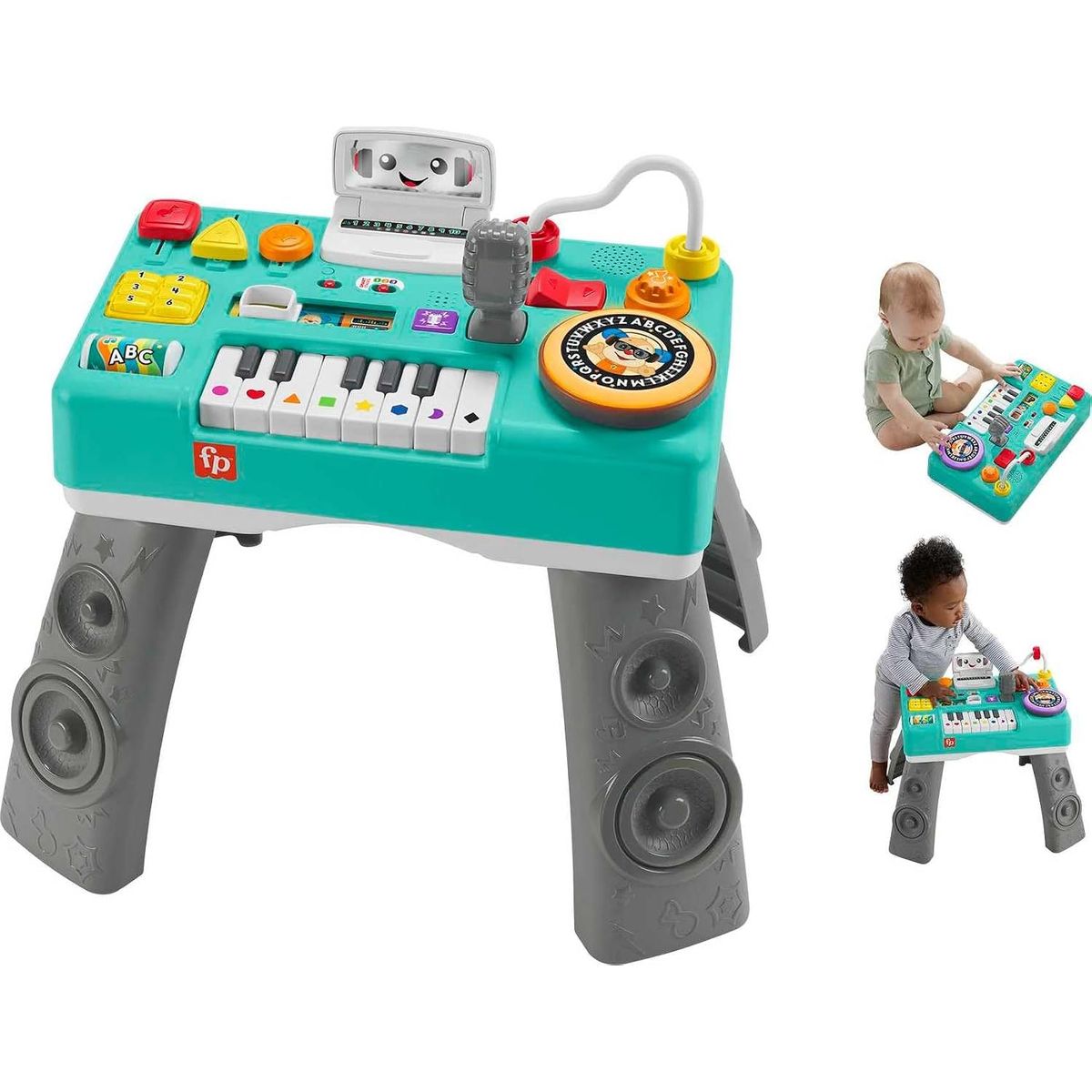 FISHER PRICE - Mesa Interactiva DJ Mezcla y Aprende Laugh & Learn Fisher Price