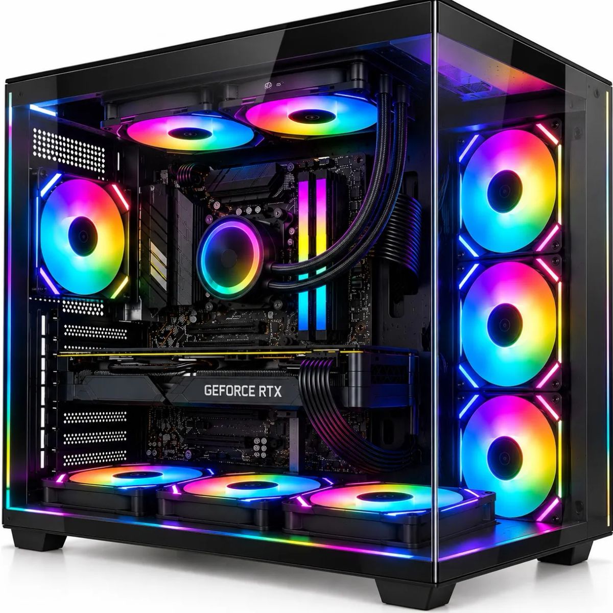 POWER GROUP - PC GAMER AMD RYZEN 5 5600X|RTX 3050 6GB|16GB RAM|SSD 512GB|LÍQUIDA 240ML | MONITOR 27" | BOARD B550
