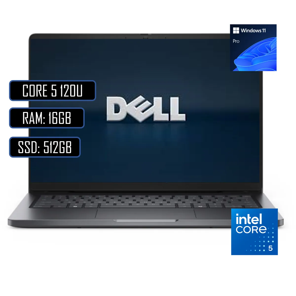 DELL - PORTATIL DELL PRO 14  - INTEL CORE 5 120U - RAM 16GB DDR5 - SSD 512GB -WINDOWS 11 PROFESIONAL