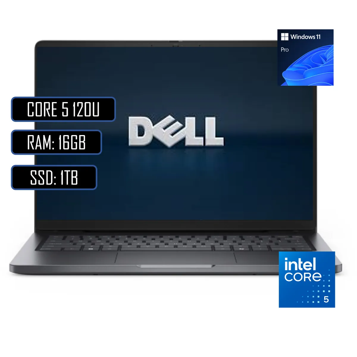 DELL - PORTATIL DELL PRO 14  - INTEL CORE 5 120U - RAM 16GB DDR5 - SSD 1TB -WINDOWS 11 PROFESIONAL