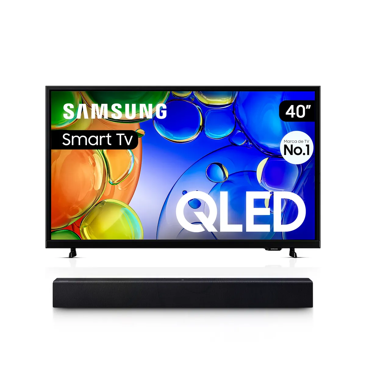 SAMSUNG - Televisor Samsung 40″ QLED QN40Q5FAAKXZL con Barra de Sonido HW-B400F
