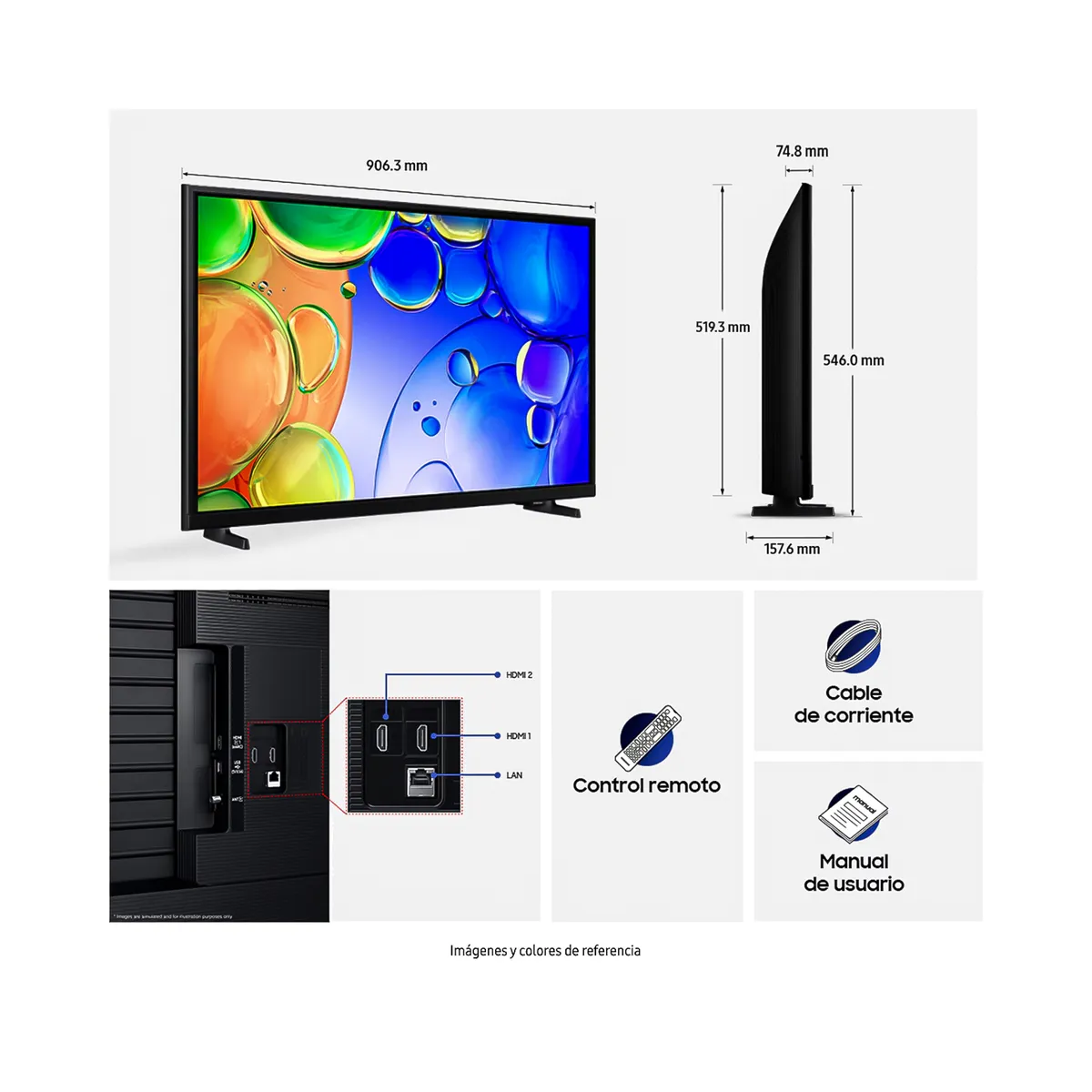 SAMSUNG - Televisor Samsung 40″ QLED QN40Q5FAAKXZL con Barra de Sonido HW-B400F