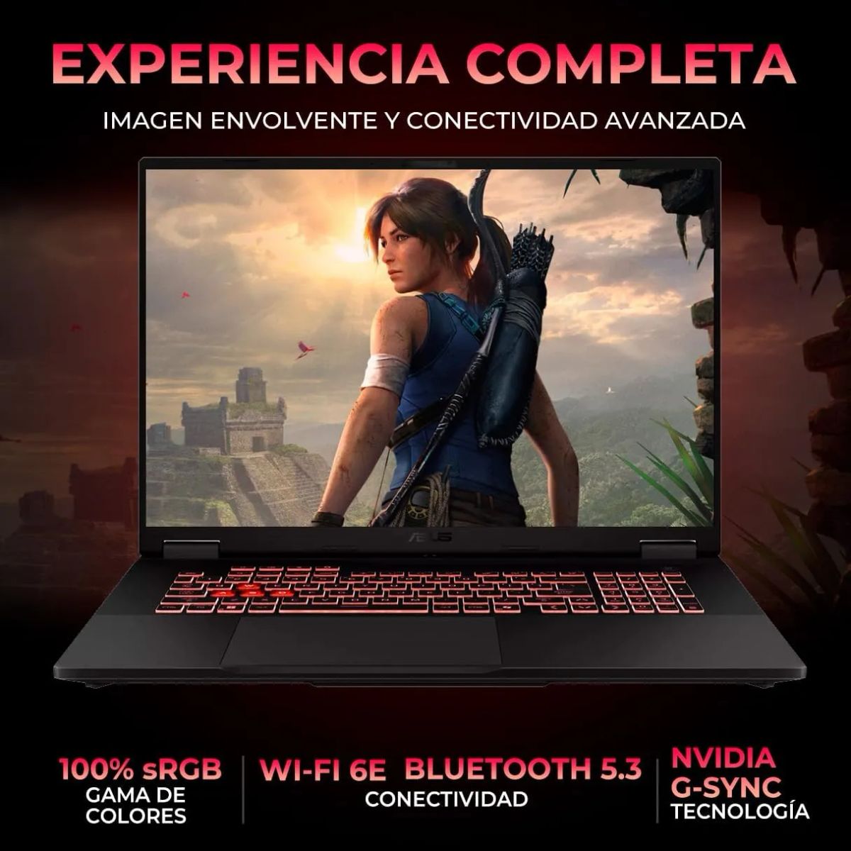 ASUS - Portátil Gamer ASUS TUF A18 AMD RYZEN 7 260 RAM 16GB 1TB SSD  RTX 5060 8GB W11 KASPERSKY  18" WUXGA