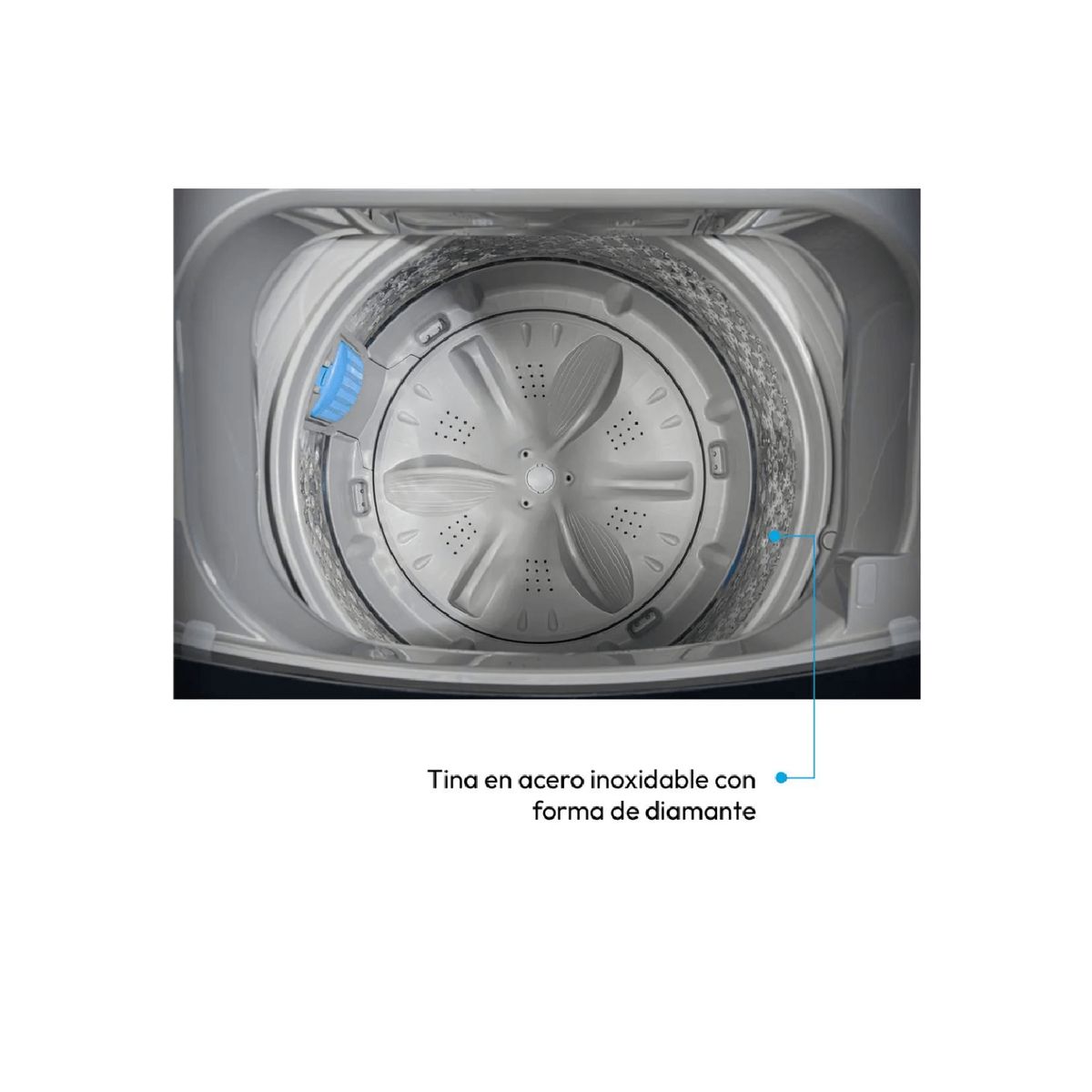 CHALLENGER - Lavadora Challenger Carga Superior 18Kg (39 Libras) Automática Gris-Negro CW5718DG