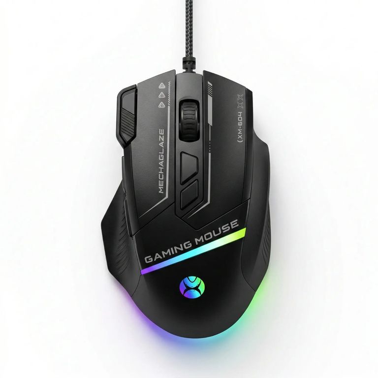 MOUSE GAMER RGB XM-60 USB 7200 DPI 8 BOTONES PROGRAMABLES CABLE 1.5M ...