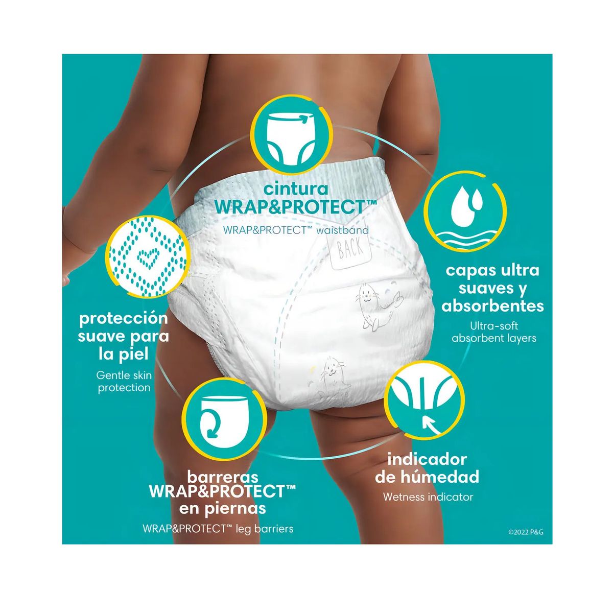 PAMPERS - Pampers Pañales Talla 1 / 160 U - Unidad Género Sin género