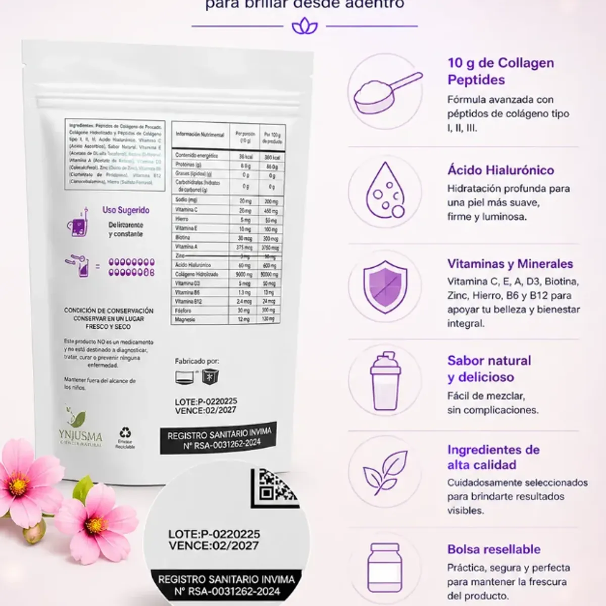 VITAL - Multi Collagen Peptides 454g Colágeno Hidrolizado