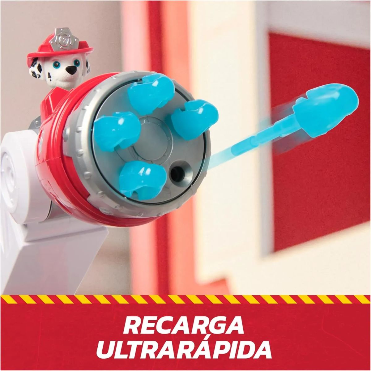 MATTEL - Figura Camión De Bomberos Marshall Paw Patrol Lanzador Luces Y Sonidos