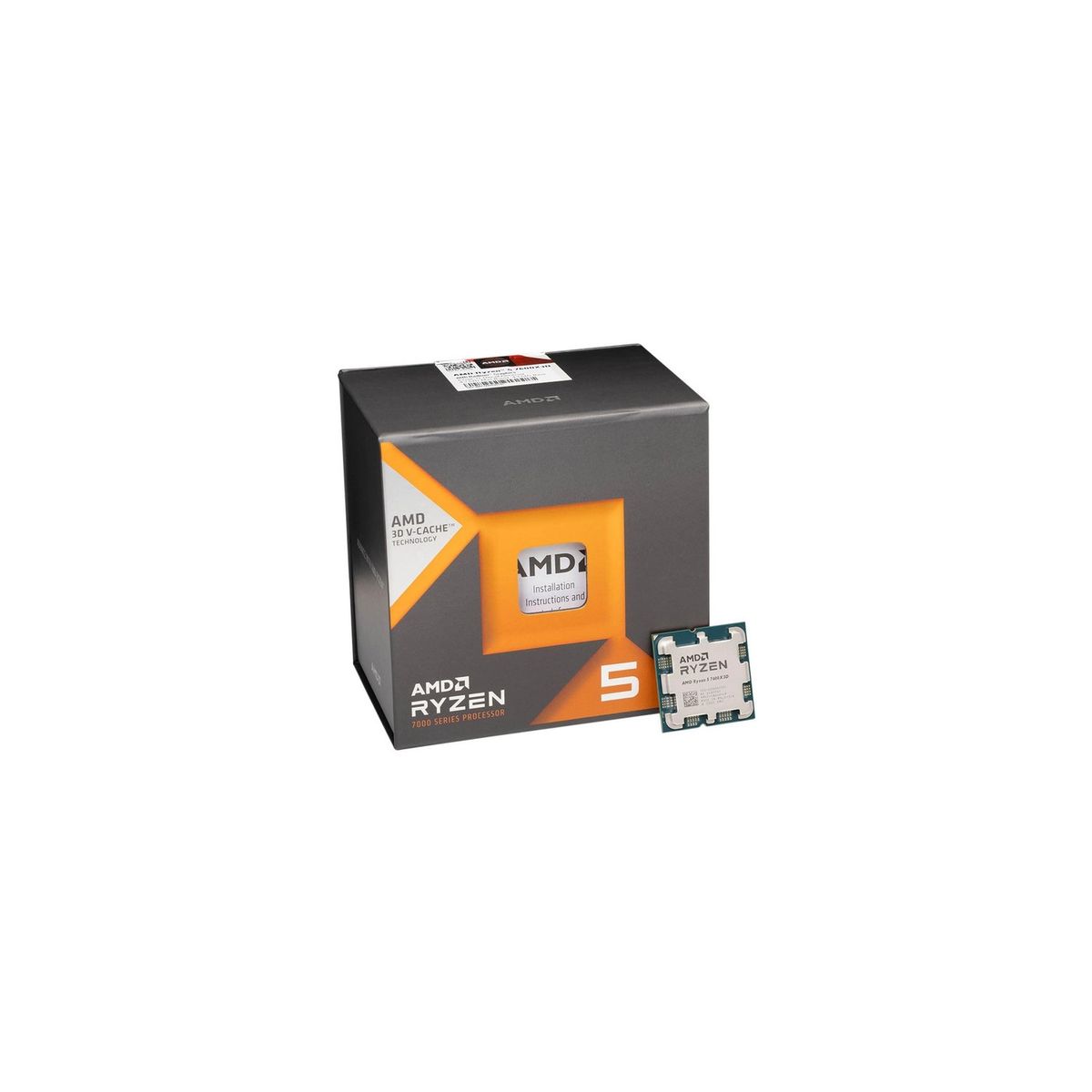 AMD - Procesador de Alta Velocidad AMD RYZEN 5-7600X 3D 6 Core AM5 con Eficiencia Gráfica Avanzada