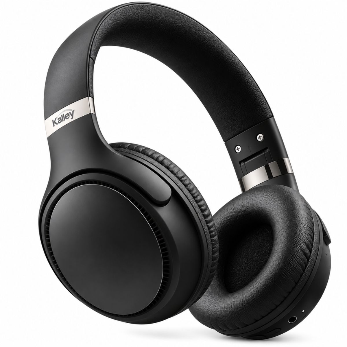 KALLEY - Audífonos Kalley K-AN1 Bluetooth Inalámbricos On Ear Negros 55 Horas MicroSD
