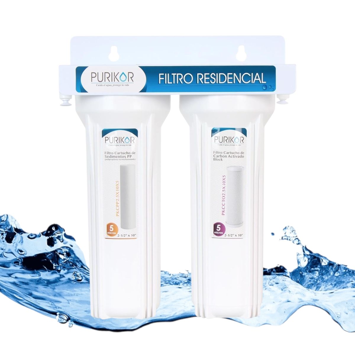 PURIKOR - Purificador De Agua Pura 2 Etapas Purikor Elimina Olor Sabor