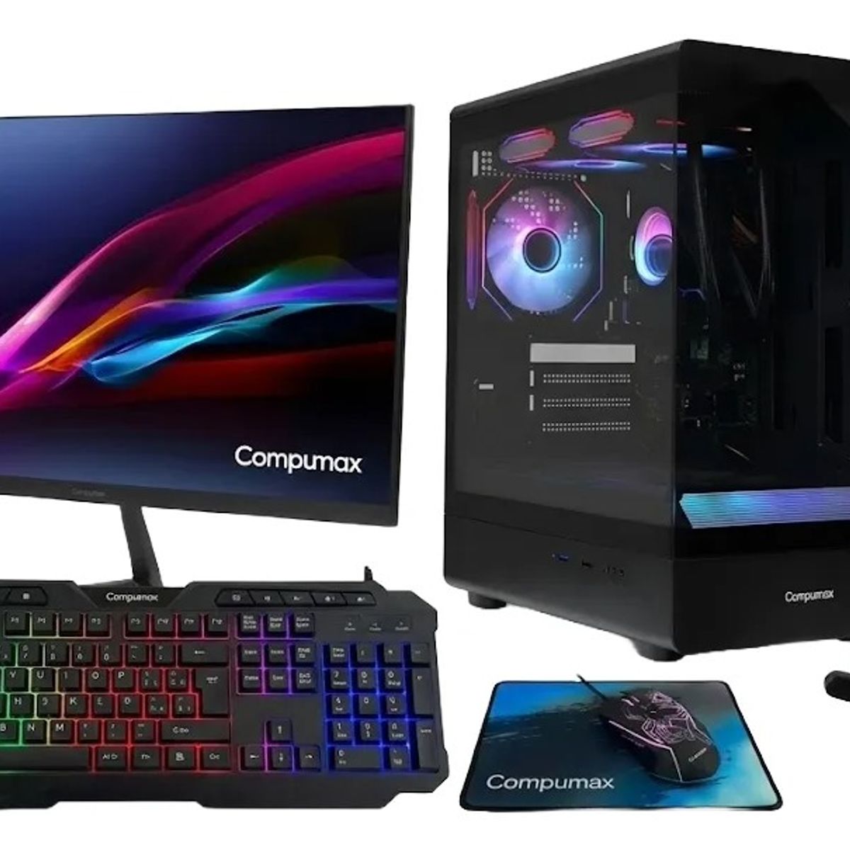 COMPUMAX - PC GAMER COMPUMAX NOVA RYZEN 7-5700X 16GB RAM 512GB SSD RTX 3050 6GB MONITOR 24'' FHD 144HZ