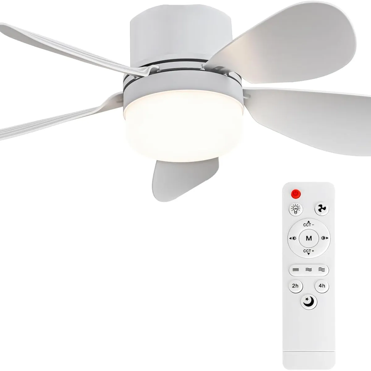 AIR - Ventilador de Techo con Luz LED y Control Remoto – Socket E26/E27