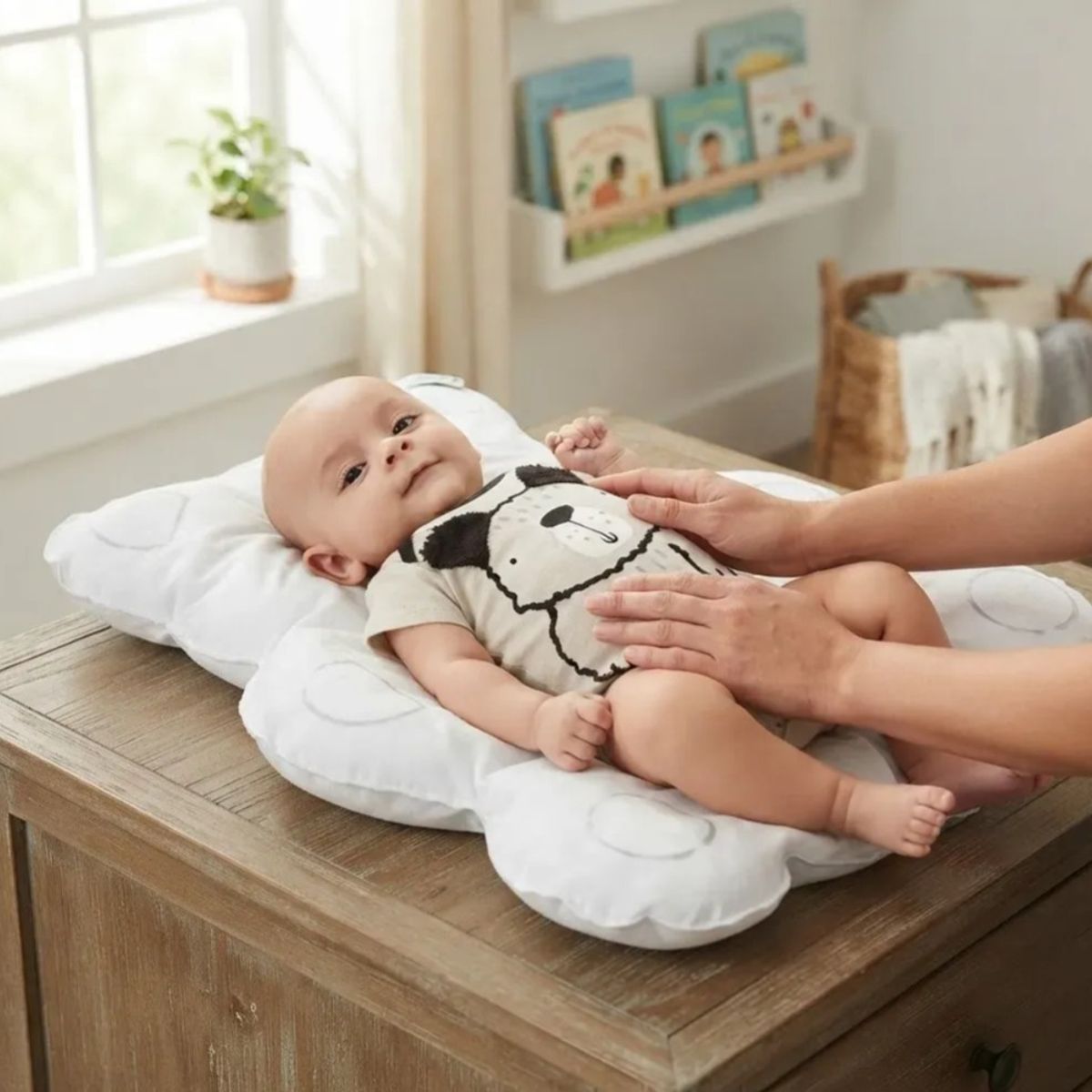TORAL - Cambiador Pañales Portátil Bebe Confortable  Oso 55x45cm