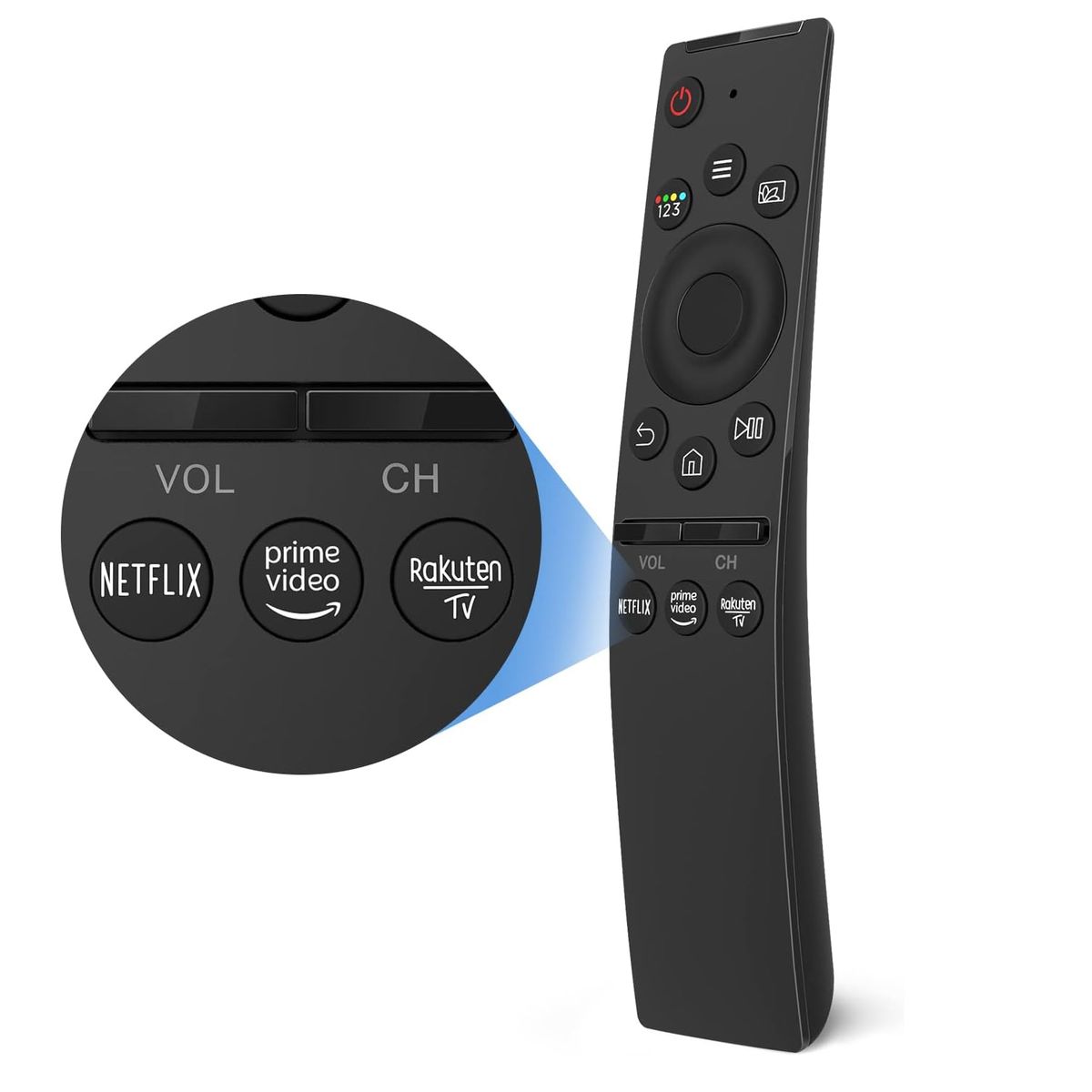 GENERICO - Control Remoto Universal de Reemplazo con Botones de Netflix y Prime Video