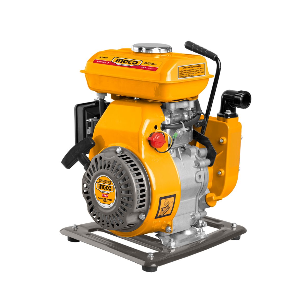 INGCO - Motobomba a Gasolina INGCO 1" 2.5HP 100L/min 16m Altura | GWP102