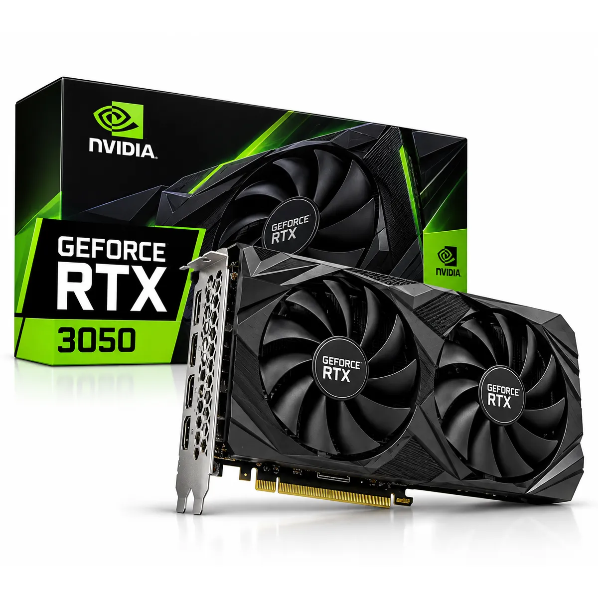 NVIDIA - Tarjeta Gráfica NVIDIA RTX 3050 6GB GDDR6 – Alto Rendimiento para Gaming y Diseño