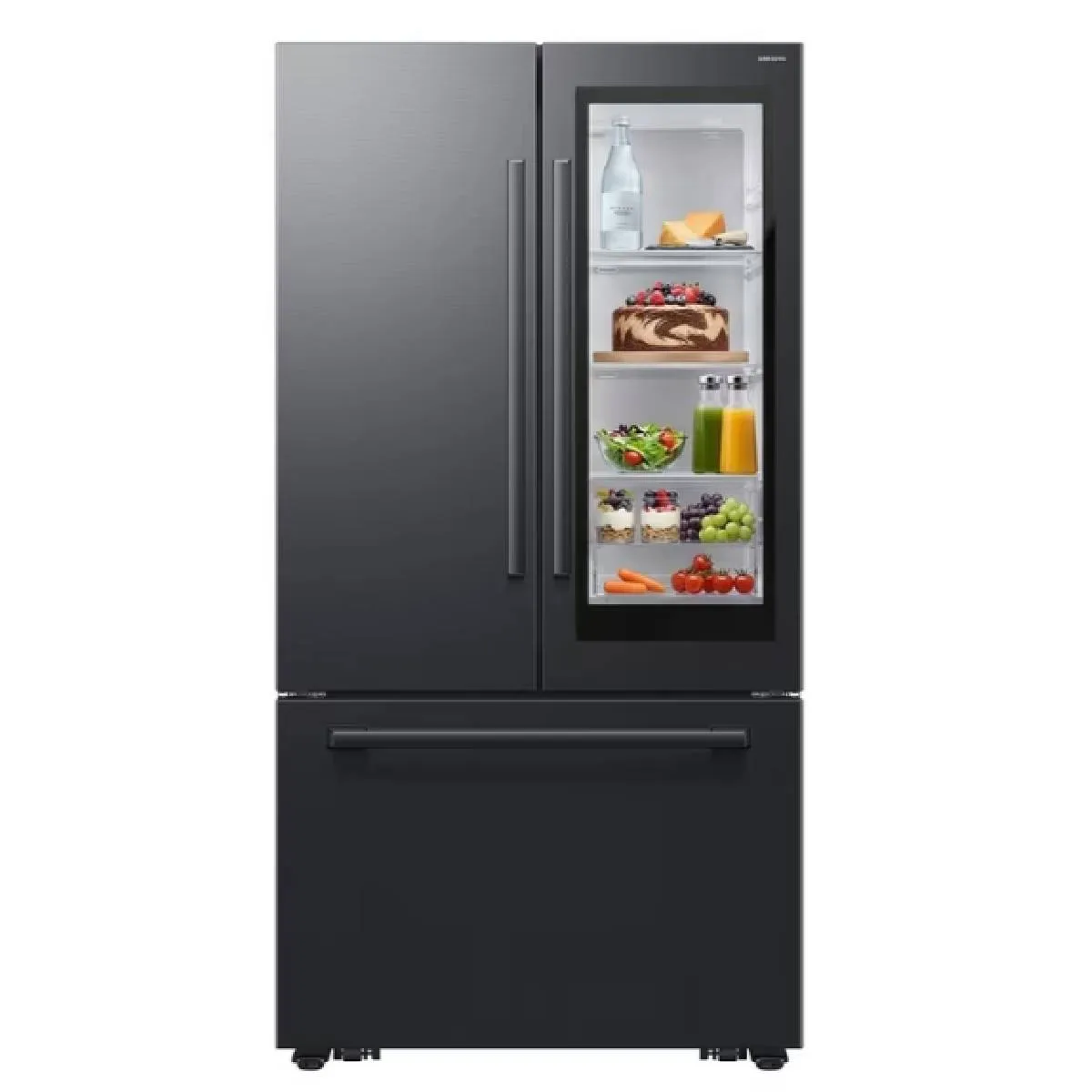 SAMSUNG - Nevecón Samsung 836 Litros Tipo Europeo AutoView Negro RF80H30JEFCO
