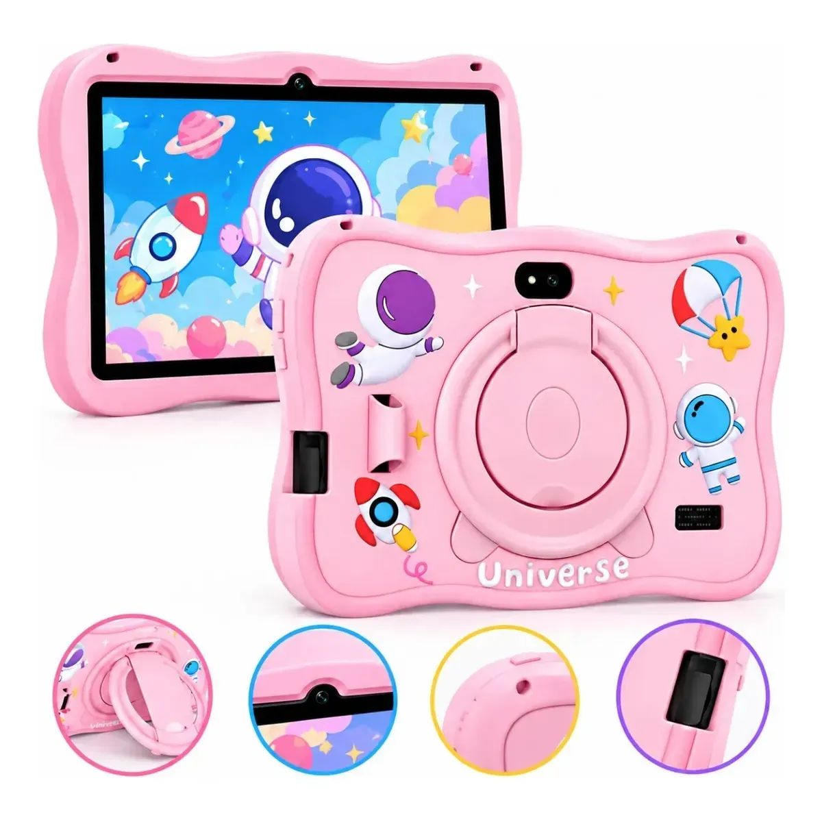 SWISSHOME - Tablet Niños Educativa Funda Protector Soporte 128gb 4gb