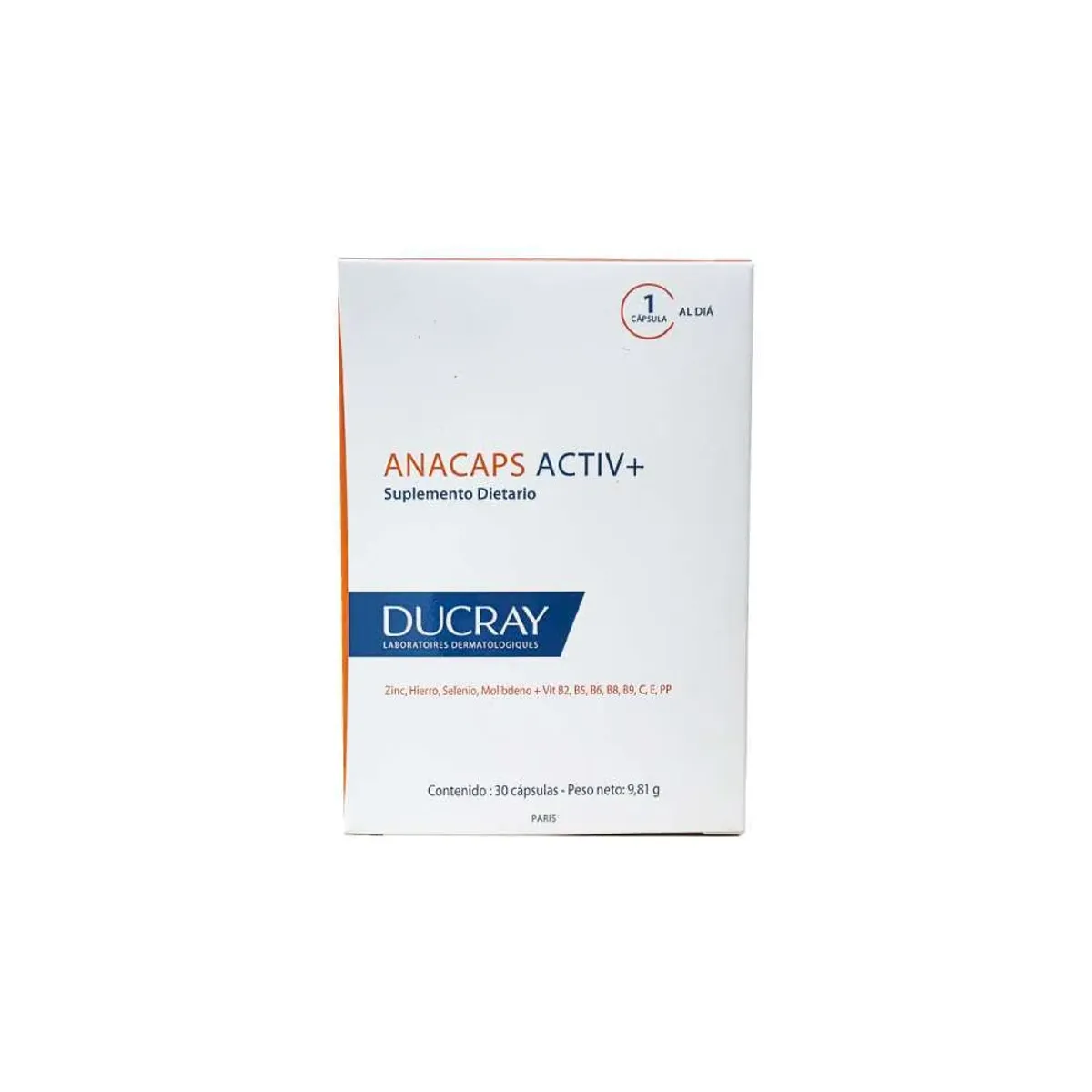 DUCRAY - DUCRAY Anacaps Activ+ x 30 capsulas