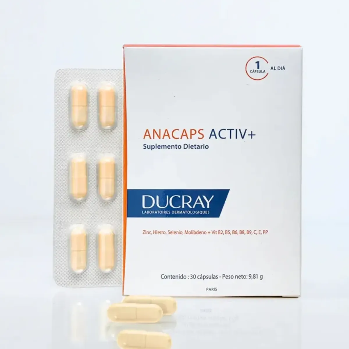 DUCRAY - DUCRAY Anacaps Activ+ x 30 capsulas