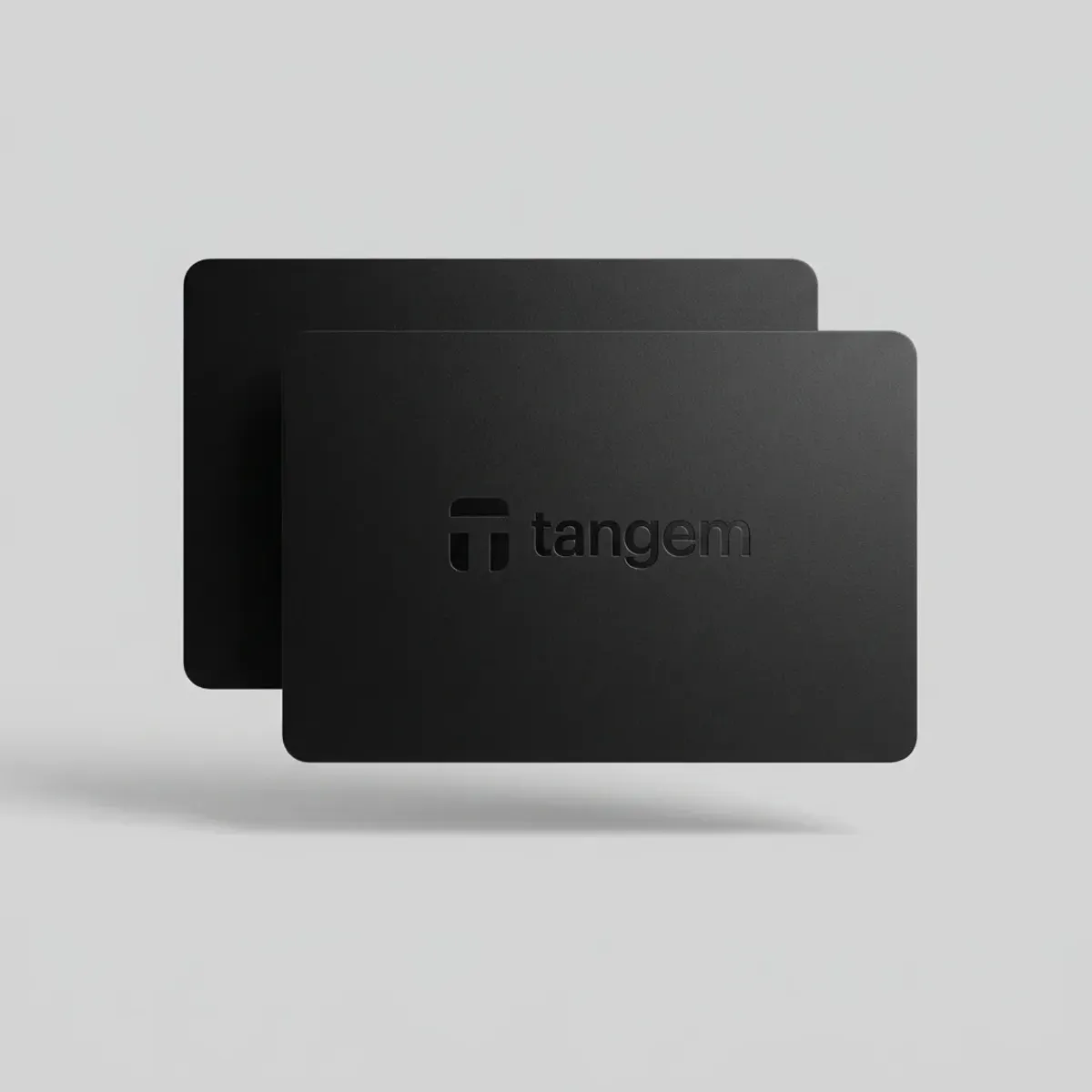 GENERICO - Tangem Wallet Classic Negra Set 2 Tarjetas Billetera Fría Hardware Wallet NFC Con Respaldo