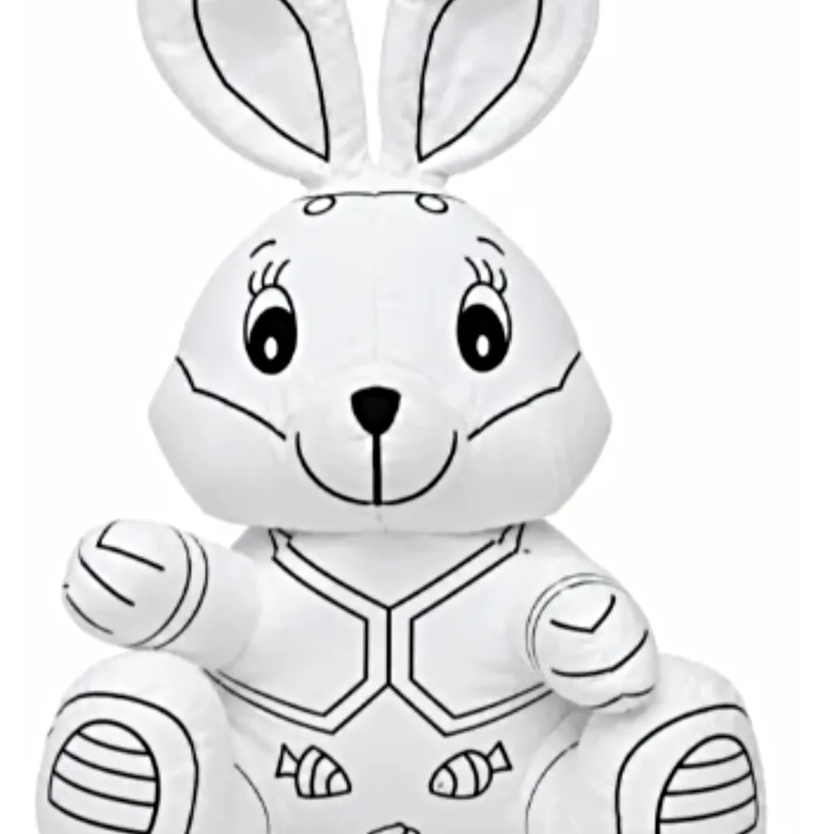 GENERICO - Peluche Muñeco Para Pintar Colorear Lavable Y Reutilizable Conejo