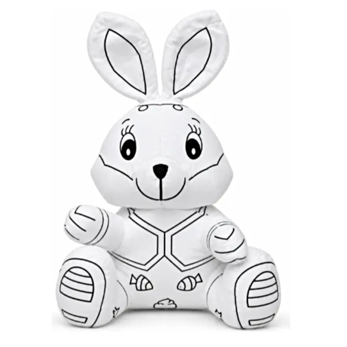 GENERICO - Peluche Muñeco Para Pintar Colorear Lavable Y Reutilizable Conejo