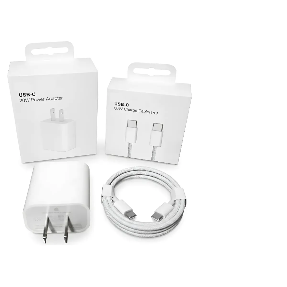 GENERICO - Cubo Cargador 20w Carga Rápida + cable 1m C a C Compatible Para iPhone 15 /16 /17 /18 Pro Max  