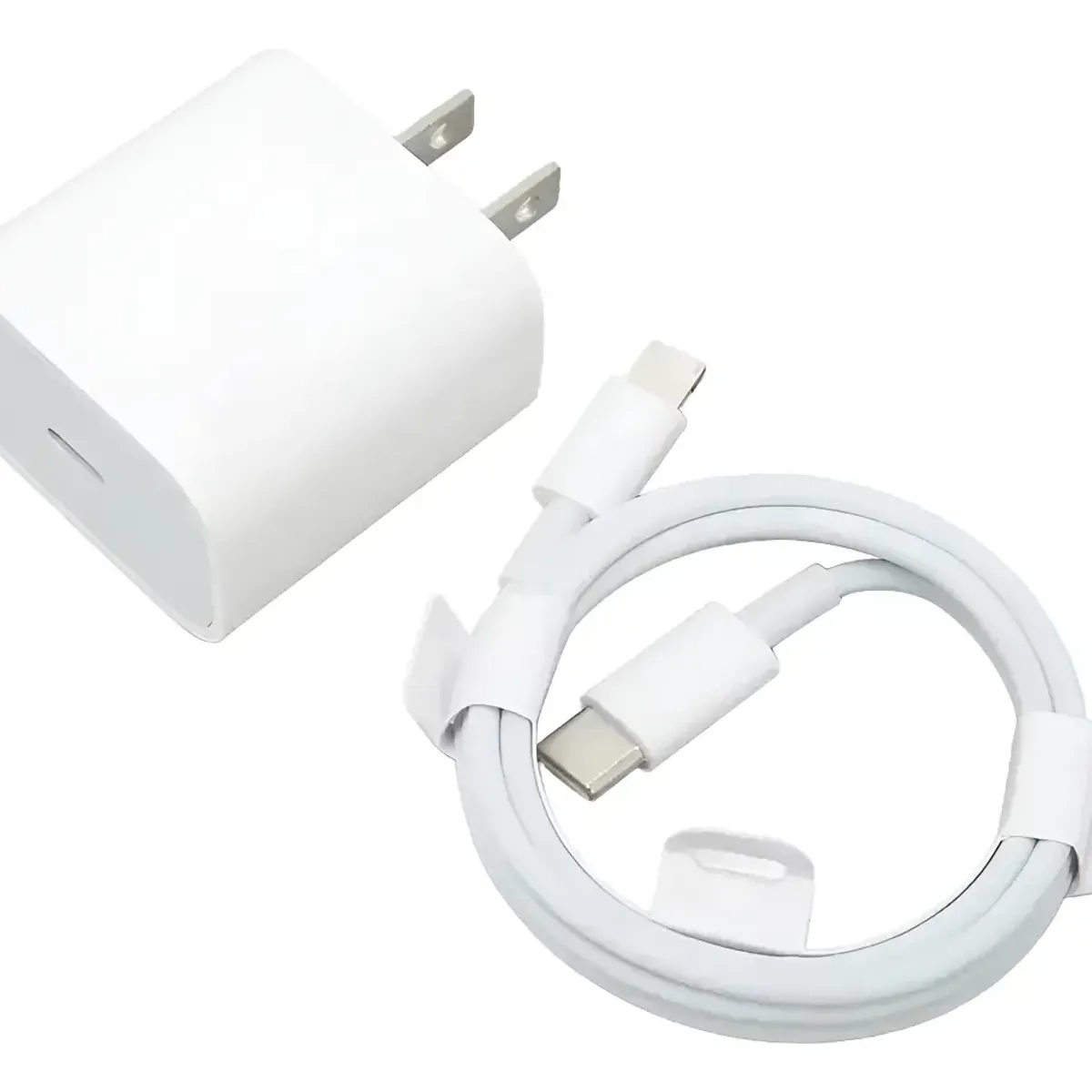 GENERICO - Cubo Cargador 20w Carga Rápida + cable 1m C a C Compatible Para iPhone 15 /16 /17 /18 Pro Max  