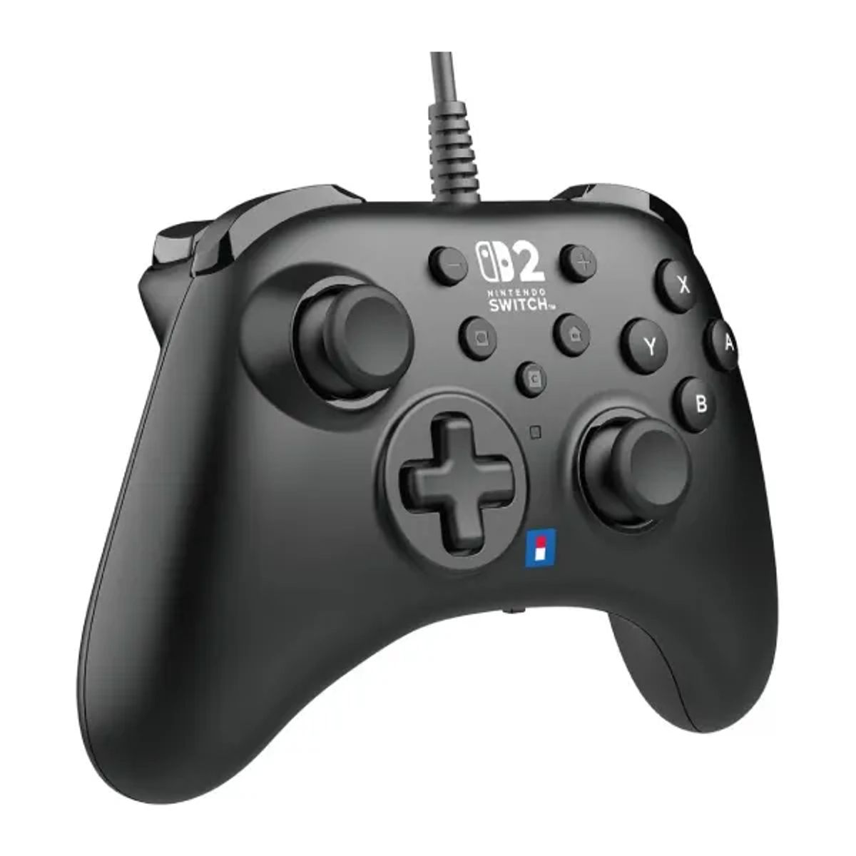 HORI - Control Hori Turbo Negro Cableado Compatible con Nintendo Switch 2