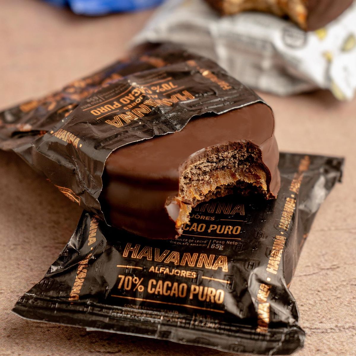 HAVANA CLUB - Alfajores Havanna Caja x6 Chocolate y Dulce de Leche