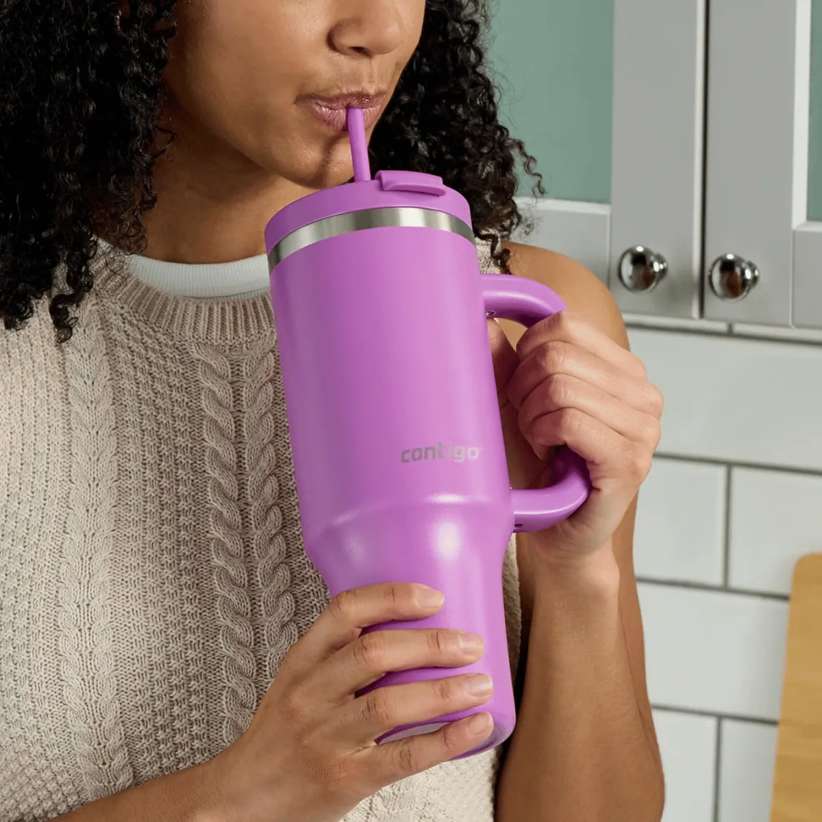 CONTIGO - Vaso Contigo Termo Con Manija Streeterville 40 oz Acero Inoxidable 29H Frio