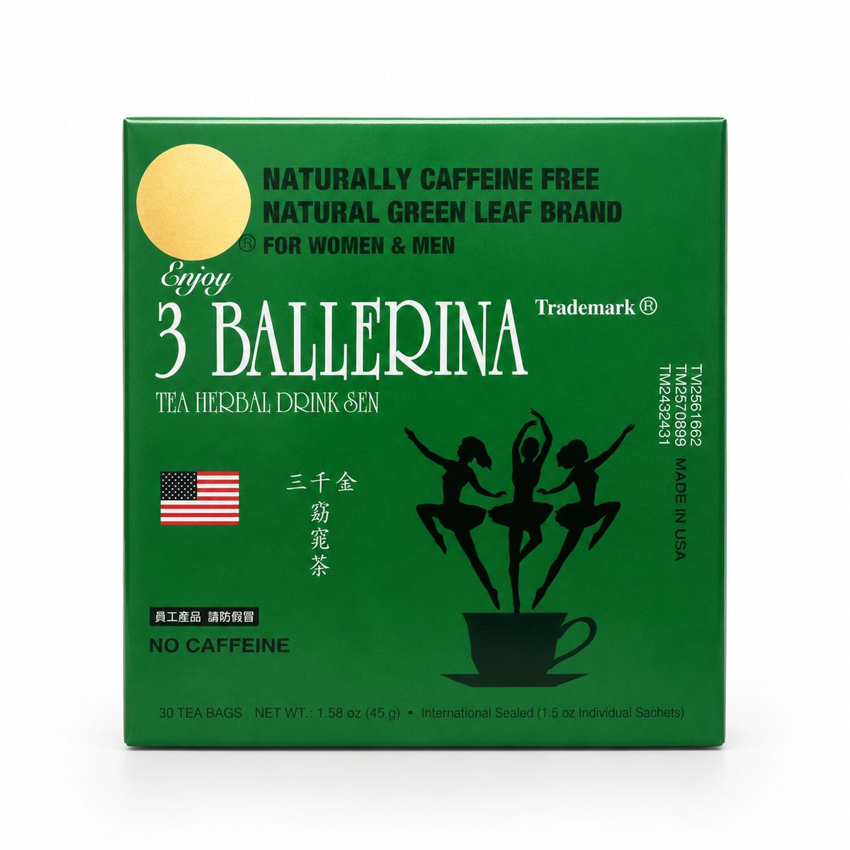 BALLERINA - Te 3 Ballerina Herbal 30 Sobres