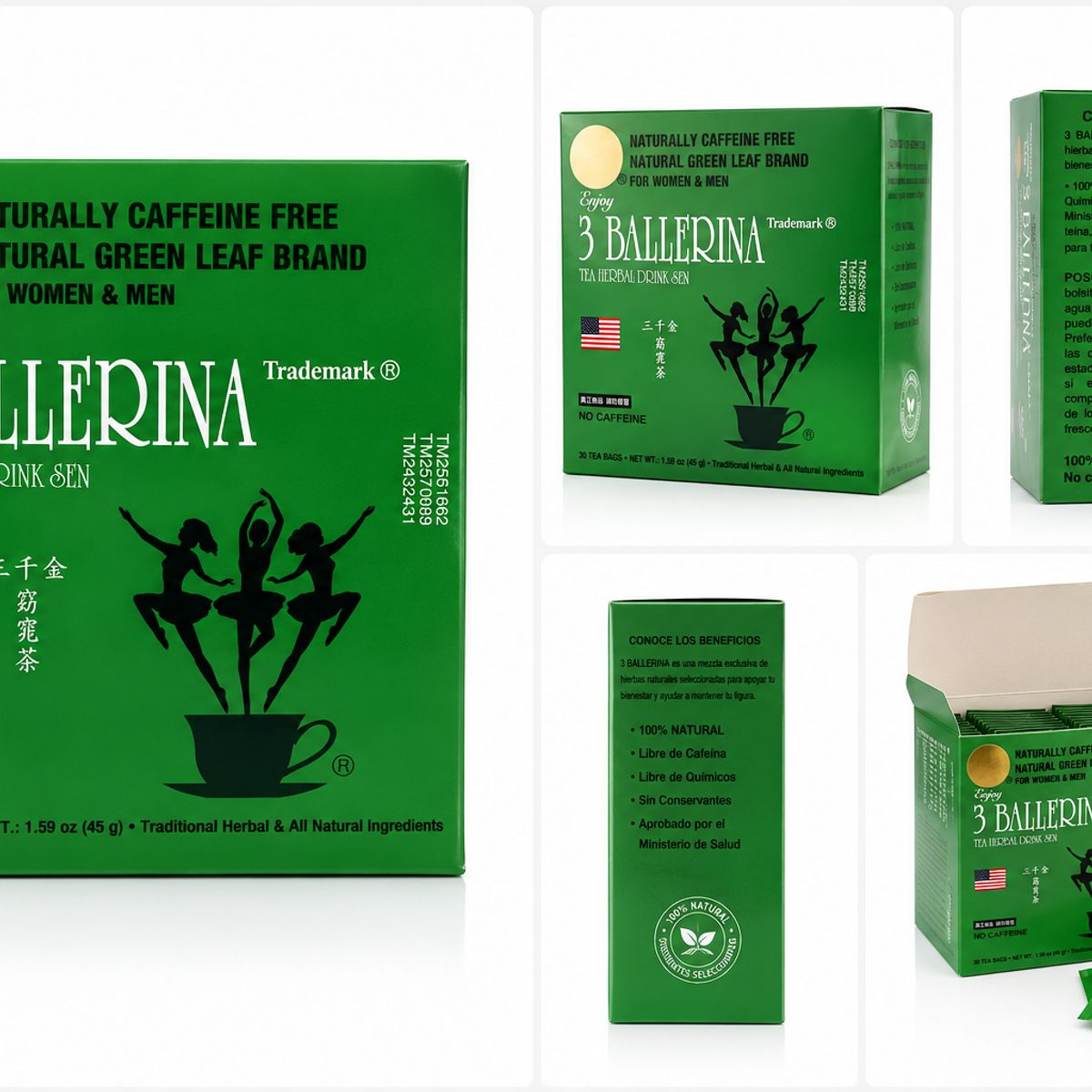 BALLERINA - Te 3 Ballerina Herbal 30 Sobres