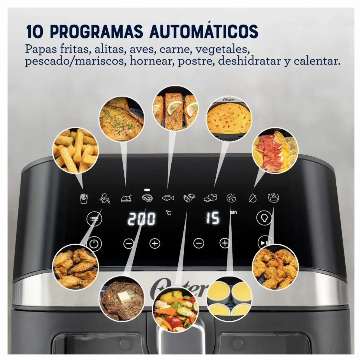 OSTER - Freidora De Aire Oster, Panel Digital, 6 L, 