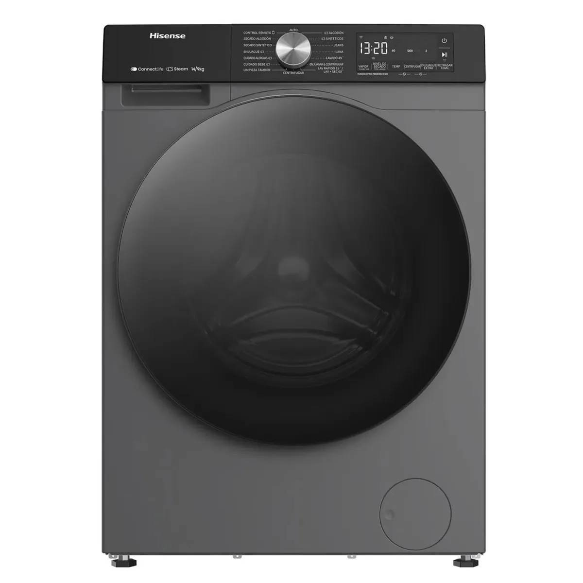 HISENSE - Lavadora Secadora Hisense 15 KG WD3S1543BT Gris
