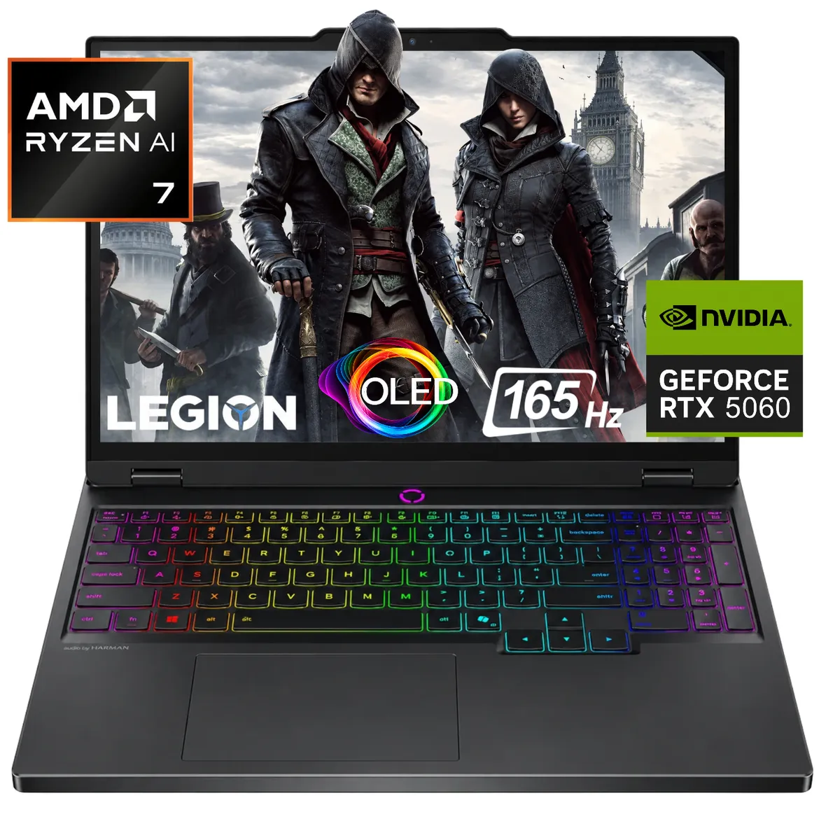 Lenovo - PORTATIL GAMER - LENOVO LEGION 5 - RYZEN 7 - RTX 5060 8GB - 16GB RAM - 512GB SSD - 15.1" WQXGA OLED