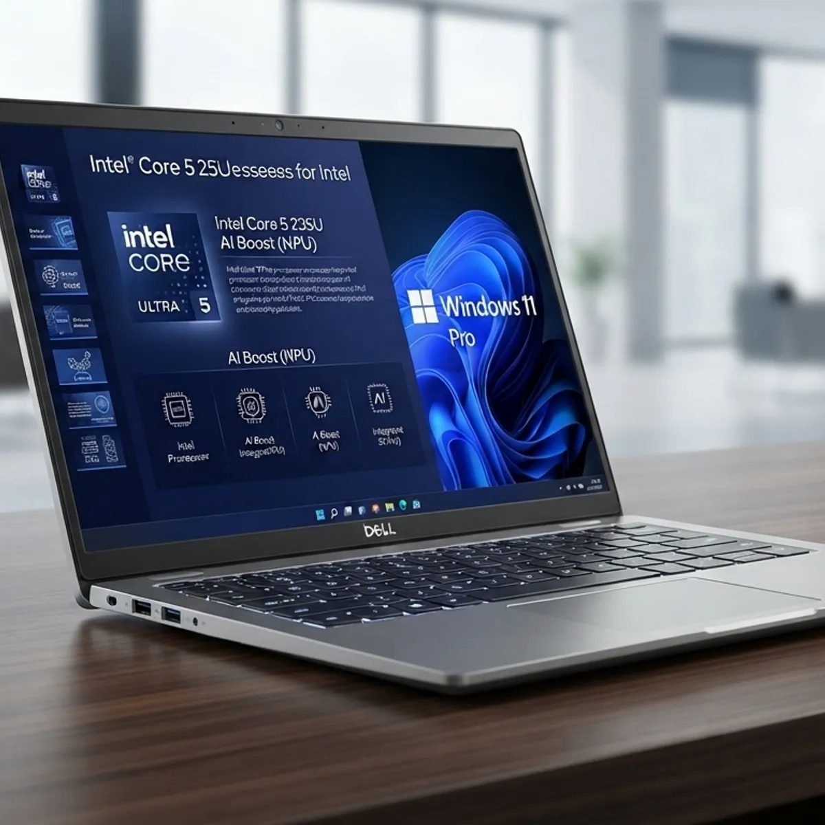 DELL - DELL PRO 14 - INTEL CORE ULTRA 5 235U - 16GB DDR5 - 512GB SSD - PANTALLA 14" FHD - RJ45 - WIN11 PRO
