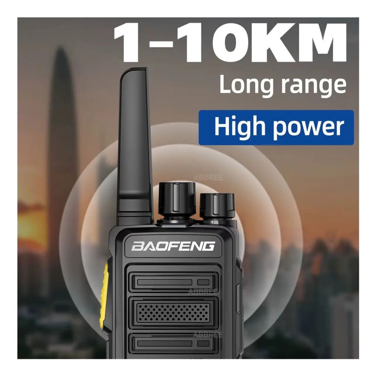 BAOFENG - Kit 2 Radios Baofeng BF-V12D UHF USB-C 16 Canales Negro