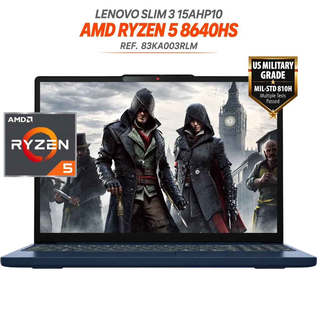 Lenovo - PORTATIL LENOVO IDEAPAD SLIM 3 - RYZEN™ 5 8640HS - 16GB RAM - 1TB SSD - 15,3" WUXGA - WINDOWS 11