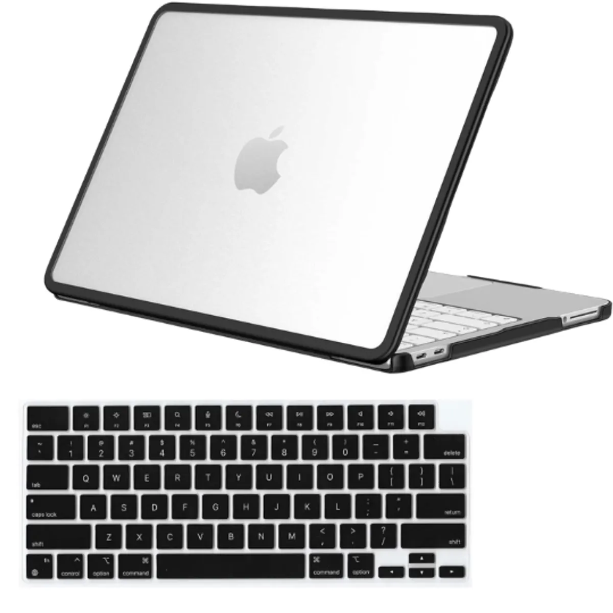 GENERICO - Carcasa  Borde Color Negro + Teclado Para Macbook Neo A3404 2026