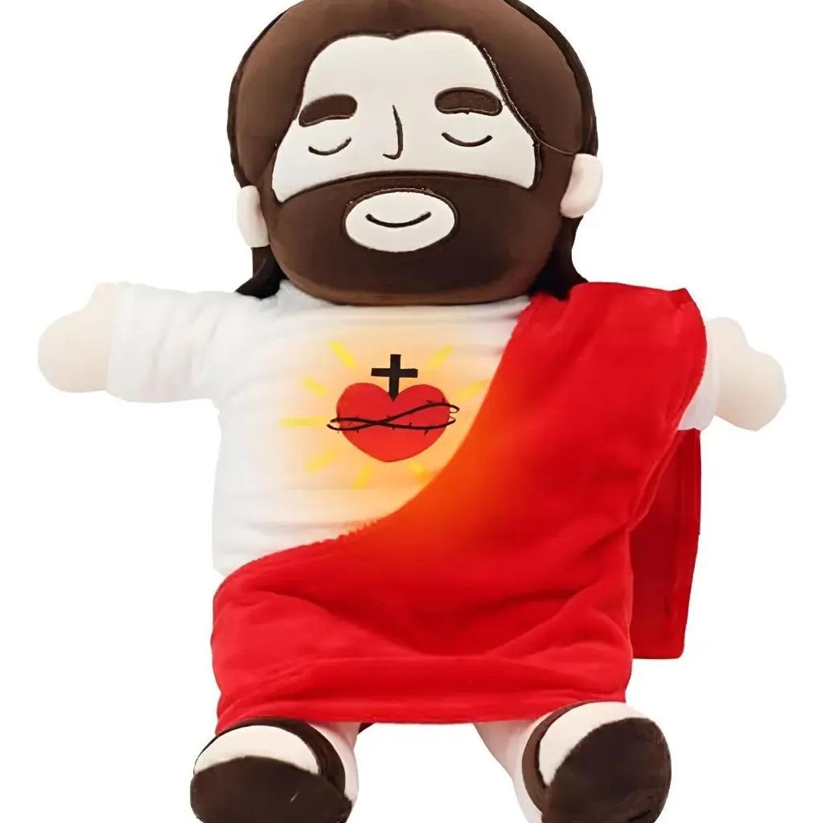 CHINA - Muñeco Jesús Respira Peluche Religioso Movimiento Tranquilo