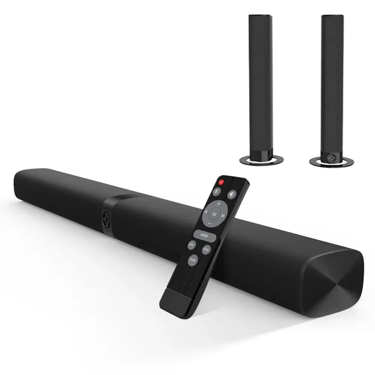 MOVISUN - Barra De Sonido Desmontable 2en1 Para TV Altavoz Premium 80W